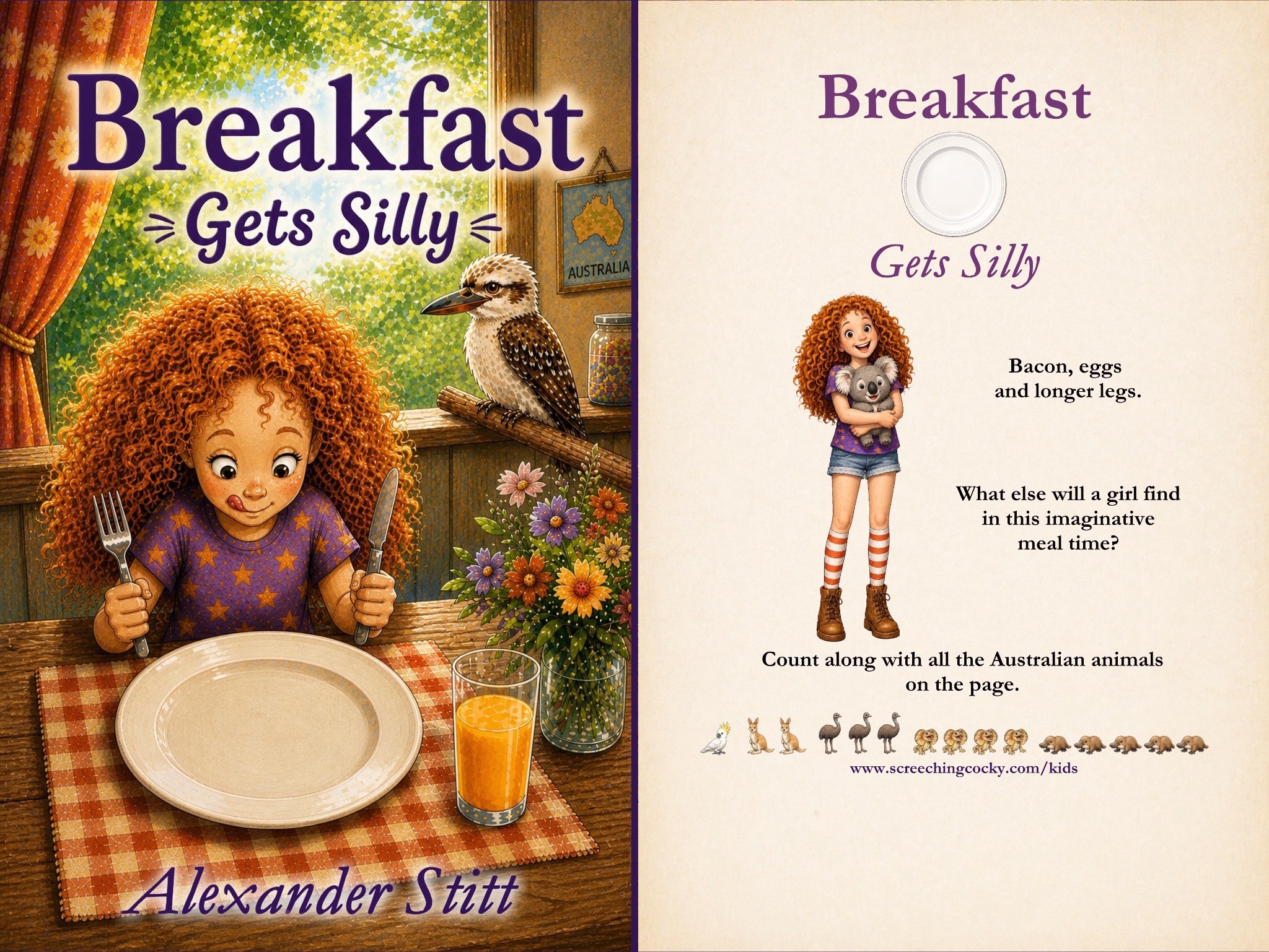 Full cover spread for Breakfast Gets Silly