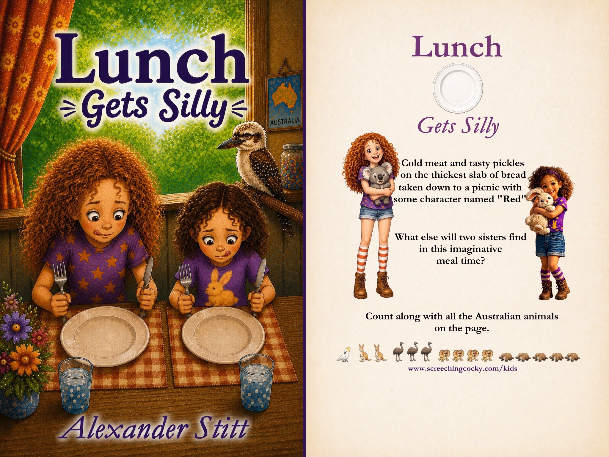 Full cover spread for Lunch Gets Silly